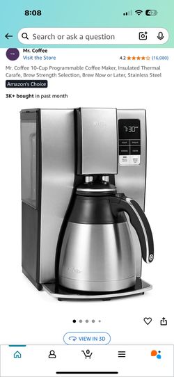 mr coffee programable coffee maker