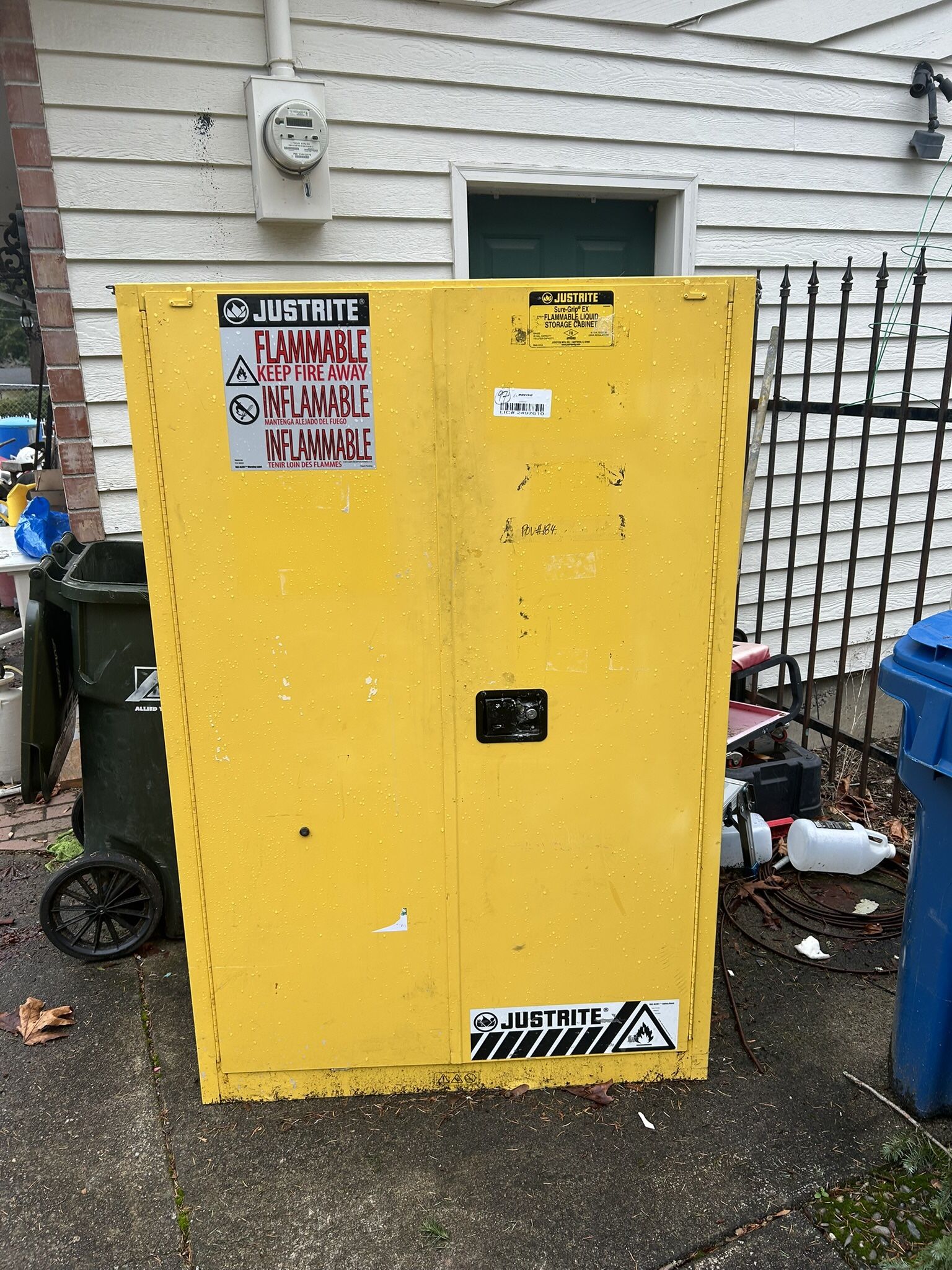 Justrite Self Close Flammable Storage Cabinet 