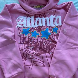 Sp5der Web Atlanta Pink Hoodie