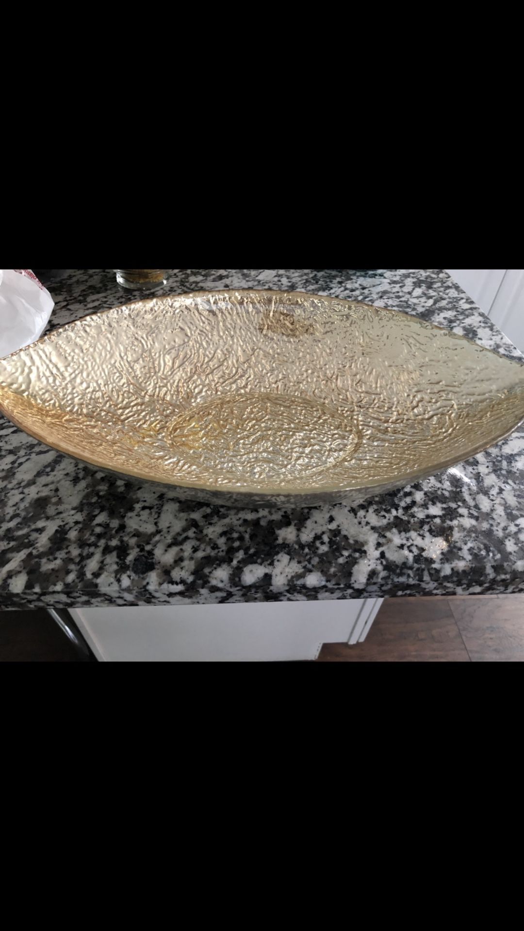 Gold Glass Centerpiece