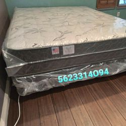 QUEEN SUPREME ORTHOPEDIC WITH CLASSIC BAMBOO TOP MATTRESS AND BOXSPRING 