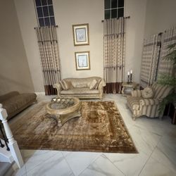 Sofa Love Seat, Side Chair Coffee Table On The Side Table