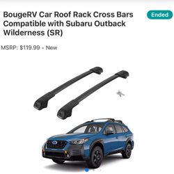 Roof Rack Cross Bars Compatible with Subaru Outback Wilderness 2020-2025 with Lock (Only Fit Wilderness), Aluminum Cross Bar for Rooftop Cargo Carrier