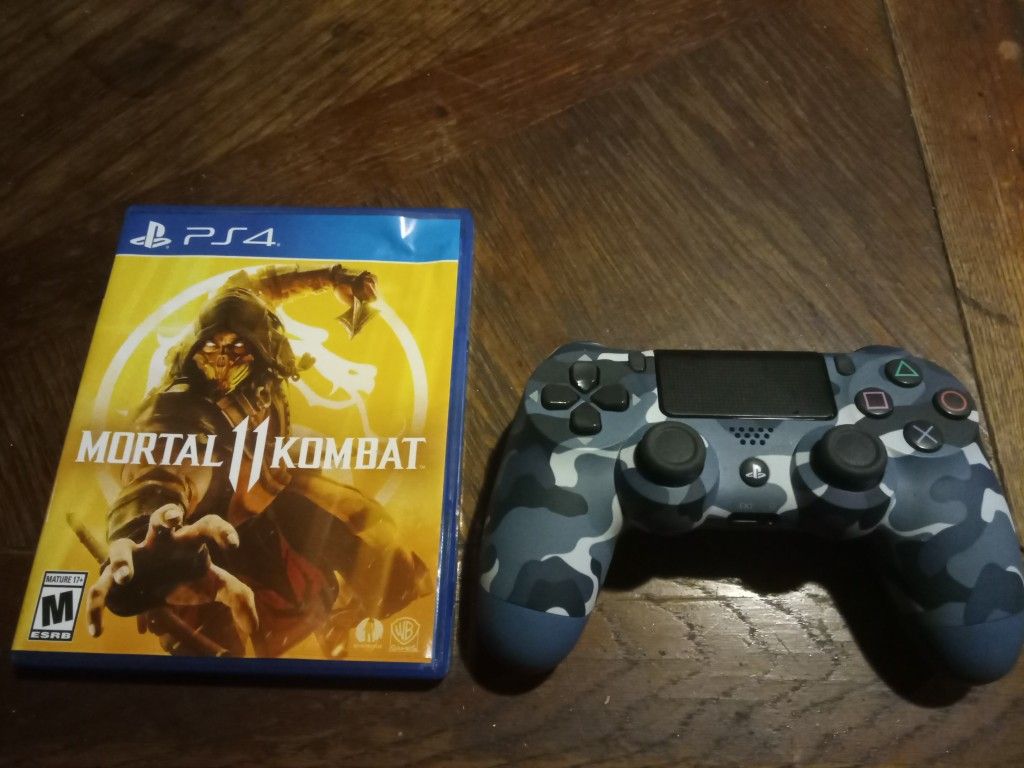 PS4 brand new controller and the new mortal Kombat 11