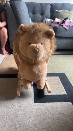 Plush Lion Rocking Toy for Kids