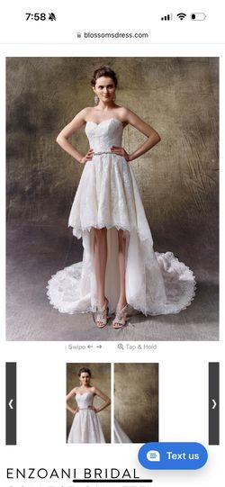 Enzoani Letty High Low Gown Size 4