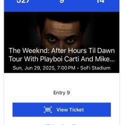 The Weeknd Concert Tickets