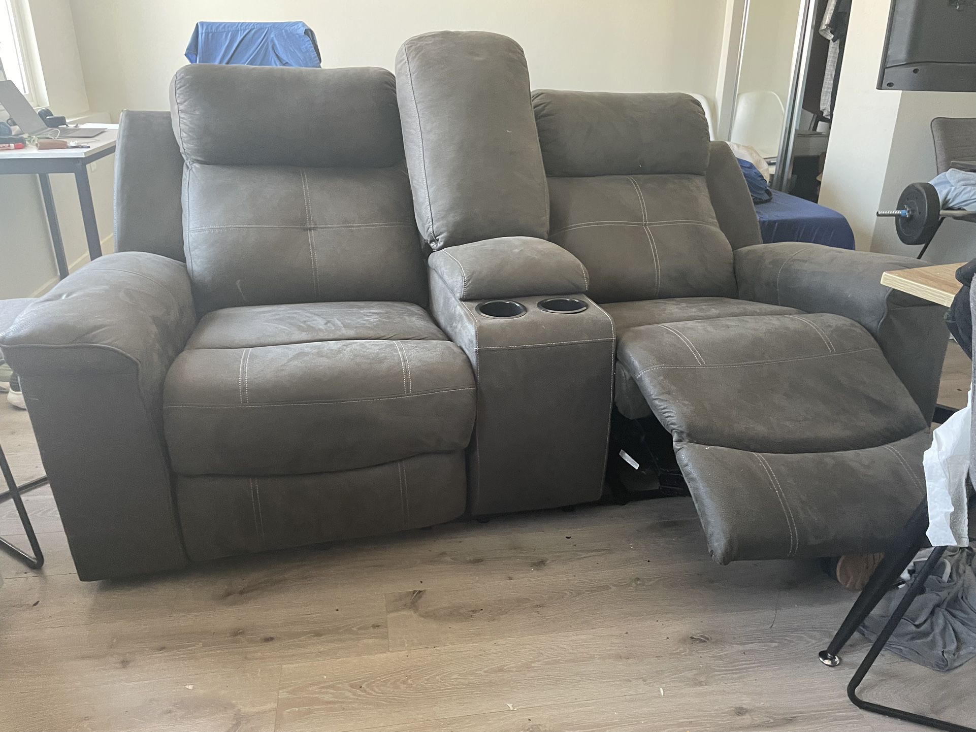 Double Recliner Couch  