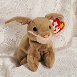 A Rabbit for Easter! Smiling Nibbly the Rabbit: Ty Beanie Baby 1998 Tag ERROR