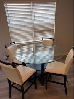 Ciara Espresso 48 In. Round Counter Height Dining Table