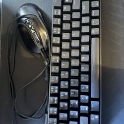 60% Keyboard And A Mouse 