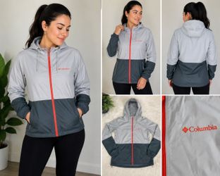 Columbia Women’s Hooded Windbreaker Jacket Size S