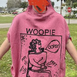 Pink WHOOPIE CUSHION HALLOWEEN COSTUME, ADULT ONE SIZE FITS MOST FUNNY UNISEX