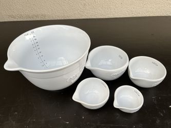 Mixing Bowl And Measuring Cups