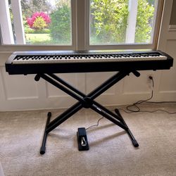 Yamaha P140 88 Key Stage Piano Keyboard Set 