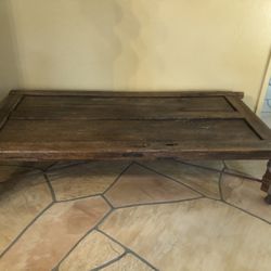 Rustic One Of A Kind Large Sofa Table