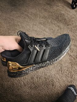 Adidas ultra boost custom Size 9.5 Ultraboost Black/Gold