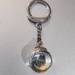 vintage Drosselgasse Rudesheim Glass Globe keychain