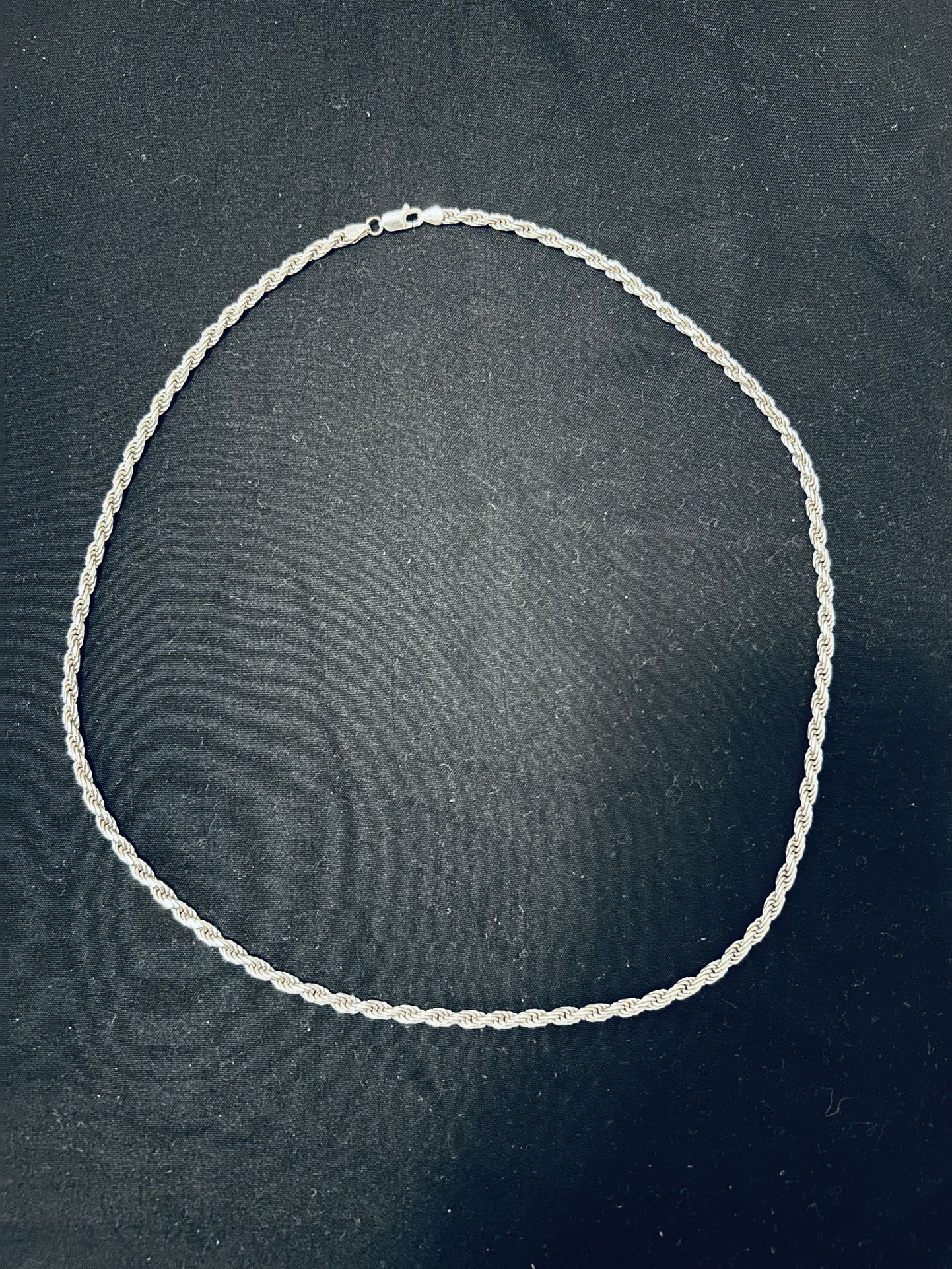 Sterling Silver Rope Chain .925 18in