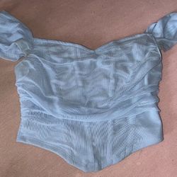 Blue Corset Top