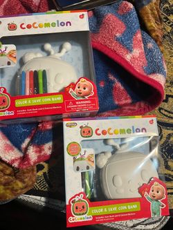 cocomelon color activity/coinbank