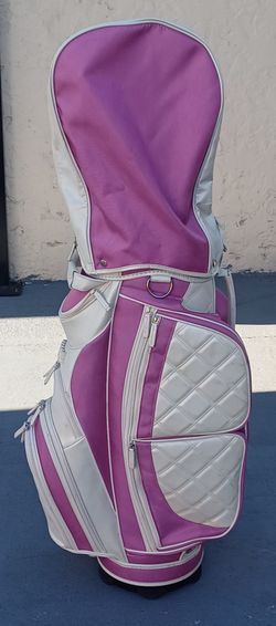 Burton Verona Pink Cancer Awareness Ladies Luxury Golf Cart Bag 10-Way w/ Cover