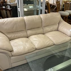 Two Piece Leather Couch 