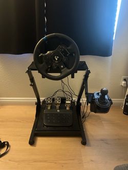 Logitech G923 Racing Wheel + Shifter + Racing Stand – Complete Setup