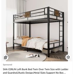 Twin Bunk Bed 