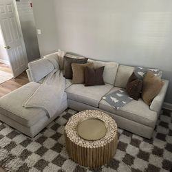 Macys Offwhite Sectional Couch 