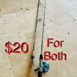 $20 Both Bass Pro Shops Fishing pole 🎣 Graphite series & SlingShot Fishing 🎣 pole