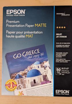 Photo Paper MATTE - 50 SHEETS 