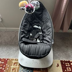 For Sale - 4moms MamaRoo Multi-Motion Baby Swing, Bluetooth Enabled with 5 Unique Motions, Black