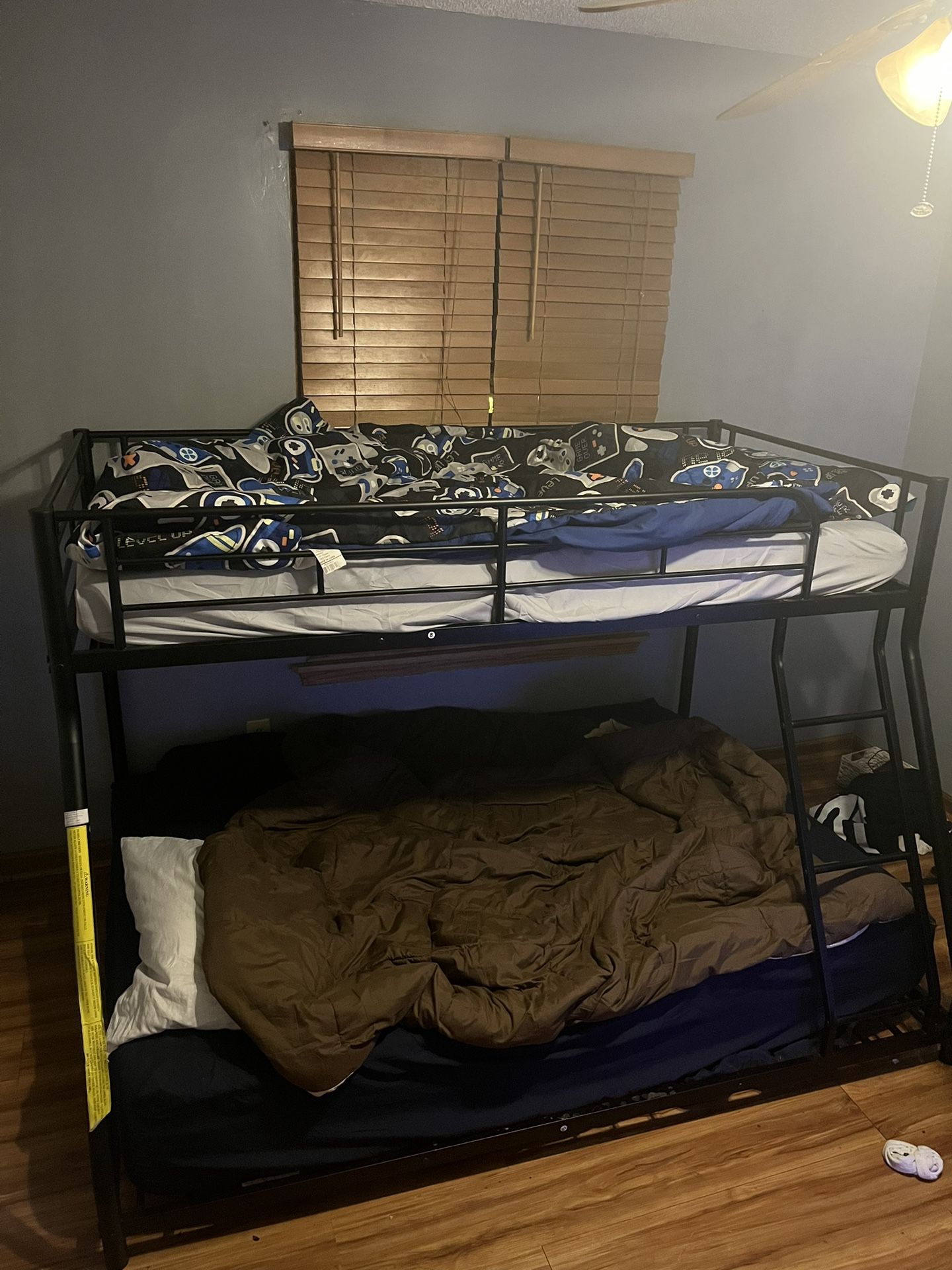Two Metal Twin Over Full Bunk Beds !!! 