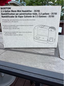 Boston warm mist humidifier