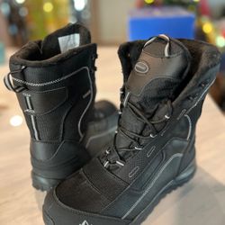 Men Black Snow Boots