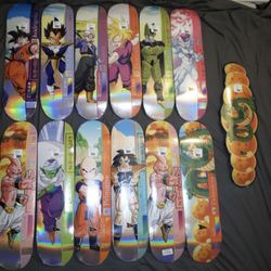 DBZ Primitive Skateboard Decks- New Sealed Complete Series 1