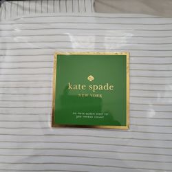 6 Piece Brand New Kate Spade Queen Sheet Set