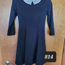 Wednesday Adams Inspired Black Dress