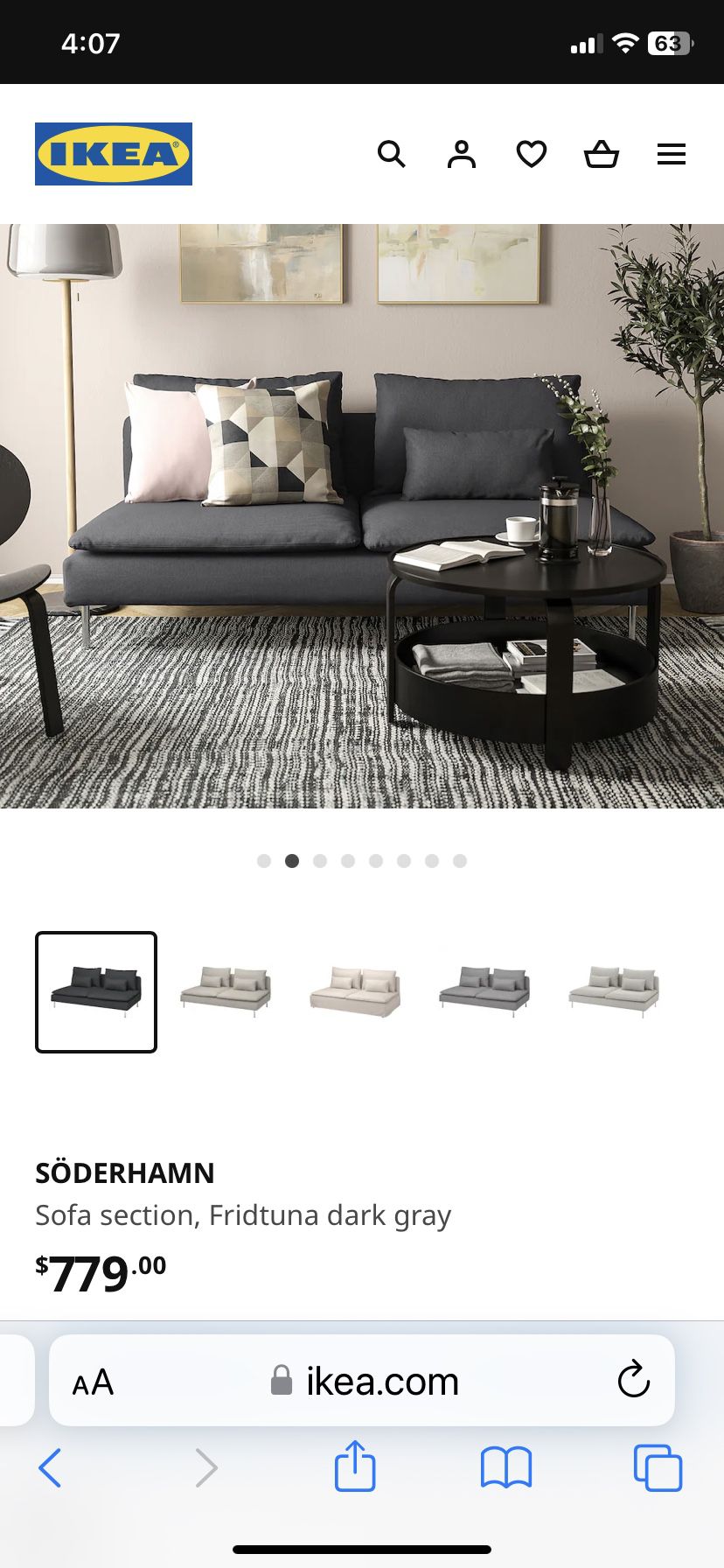 IKEA Soderhamn Loveseat Couch 