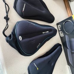 3 Bike Seat Cushion Covers, Gel Padded 