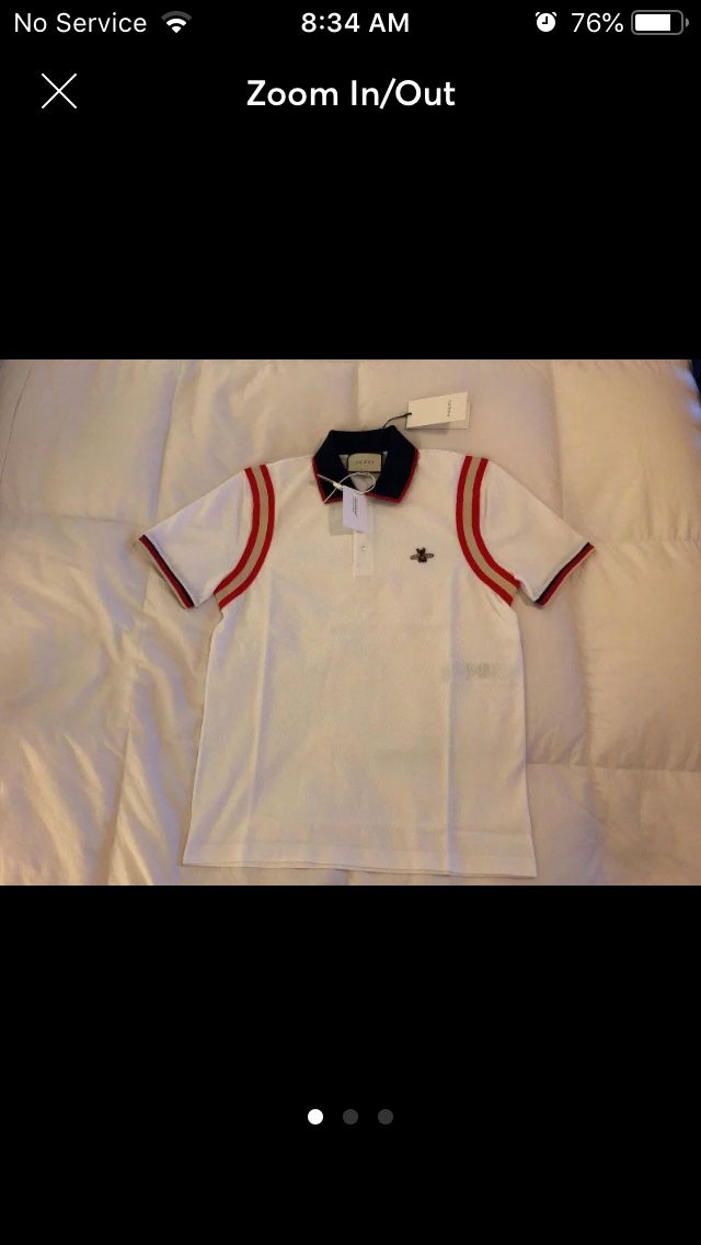 Gucci polo shirt sz medium