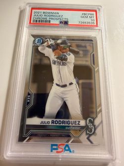 2021 Bowman Chrome Prospects Julio Rodriguez BCP86 PSA 10
