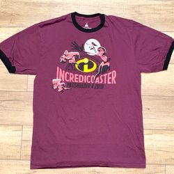 Disney Parks California Adventure Incredicoaster Summer 2018 T Shirt Adult L
