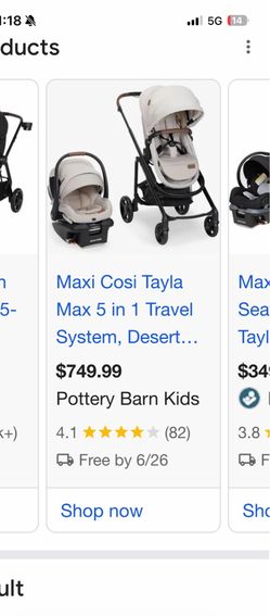 Maxxi cosi Tayla stroller, car seat