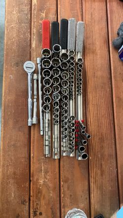 1/4-3/8-1/2 drive sockets 15mm to 21mm - 3/8 and 1/4.