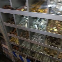 Bolt store with hardware