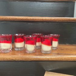 4. Distinctive Red Clear Ruby Votives