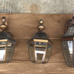 Outdoor Wall Sconces Set Of 3 Lights