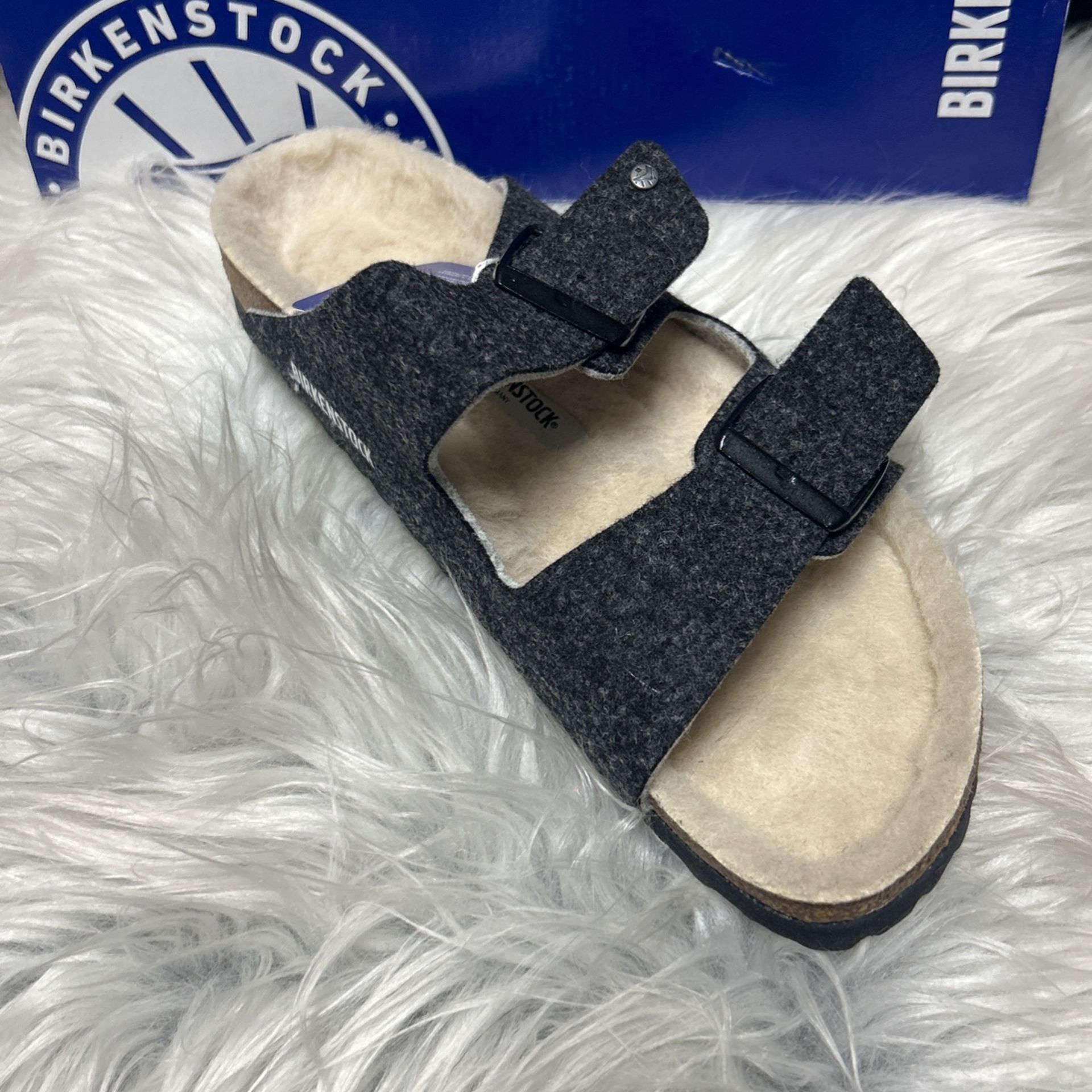 Birkenstock Sandal Black Wool